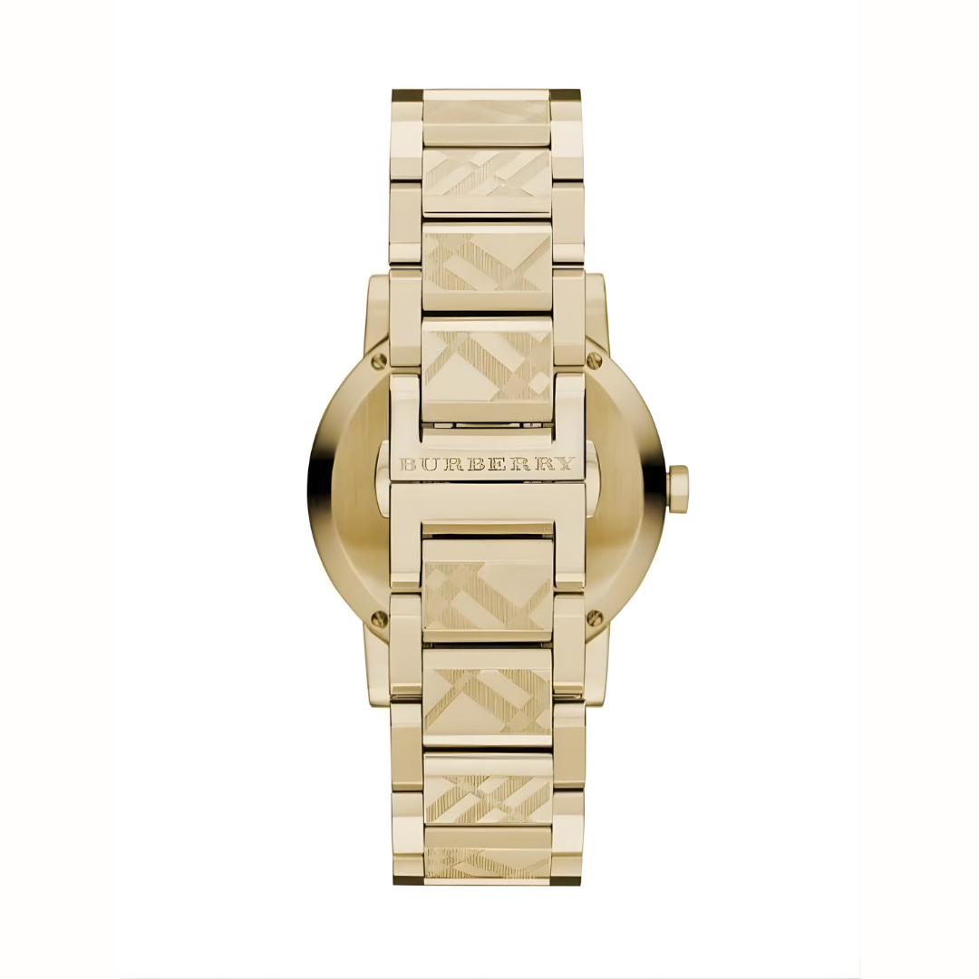 Burberry BU9038 The City Unisex Gold & Champagne Watch