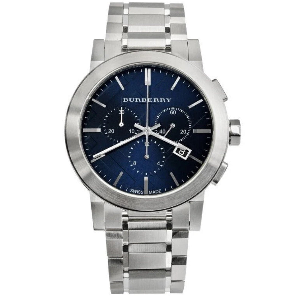 Burberry BU9363 The City Men's Silver & Blue Chronograph Watch