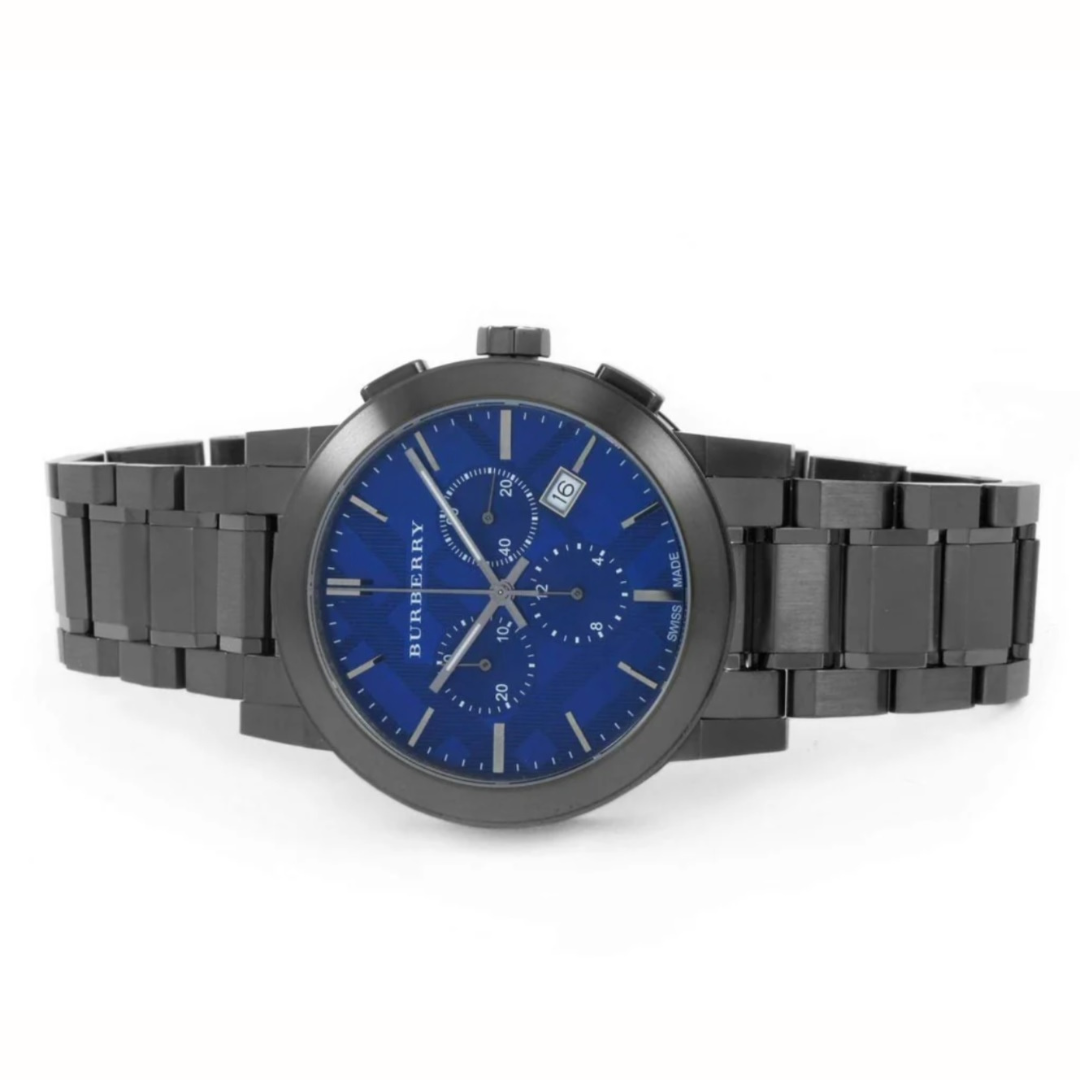 Burberry BU9365 The City Men's Gunmetal & Blue Watch