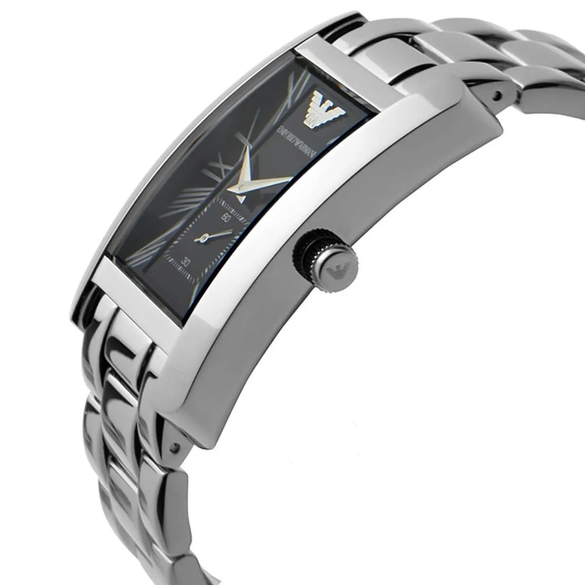 Emporio Armani AR0156 Classic Men's Rectangular Silver Watch