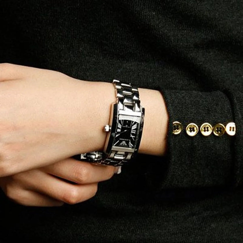 Emporio Armani AR0157 Classic Women's Rectangular Silver Watch