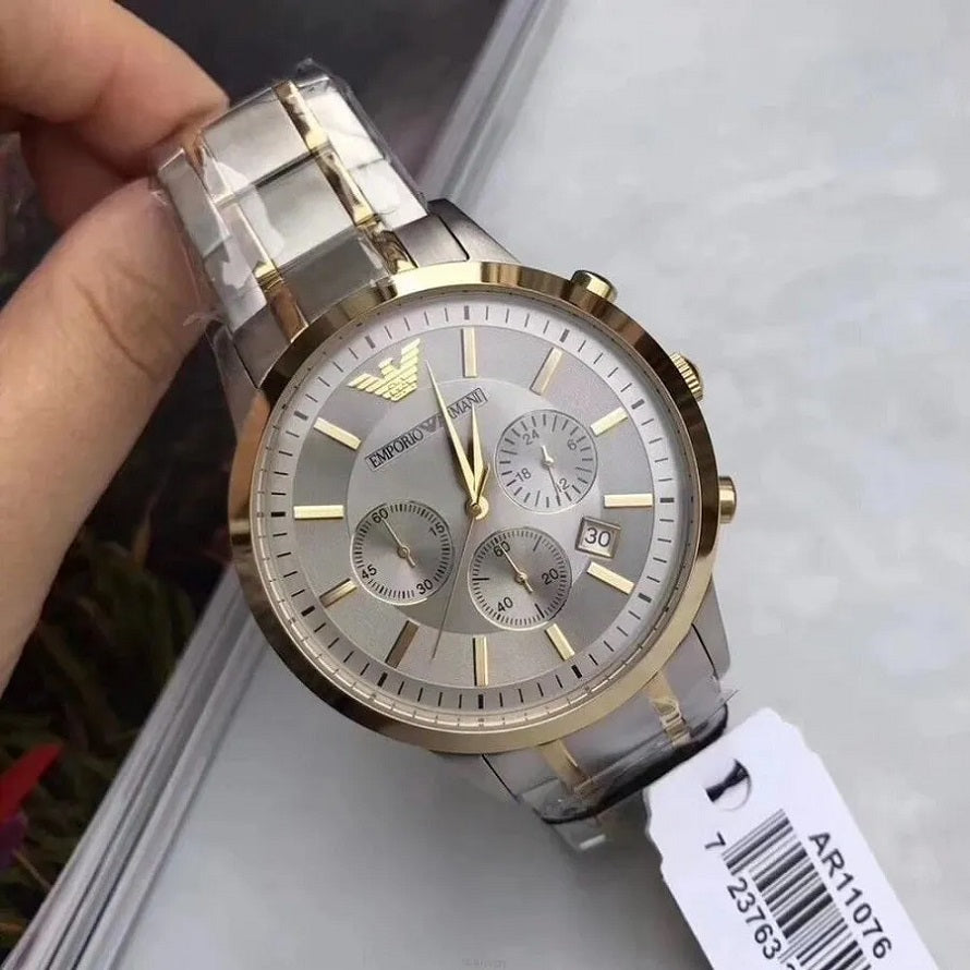 Emporio Armani AR11076 Renato Men's Two-Tone Watch