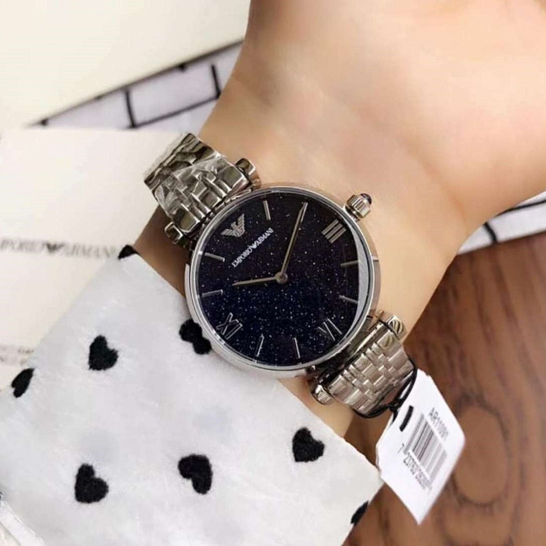 Emporio Armani AR11091 Gianni T-Bar Silver Watch