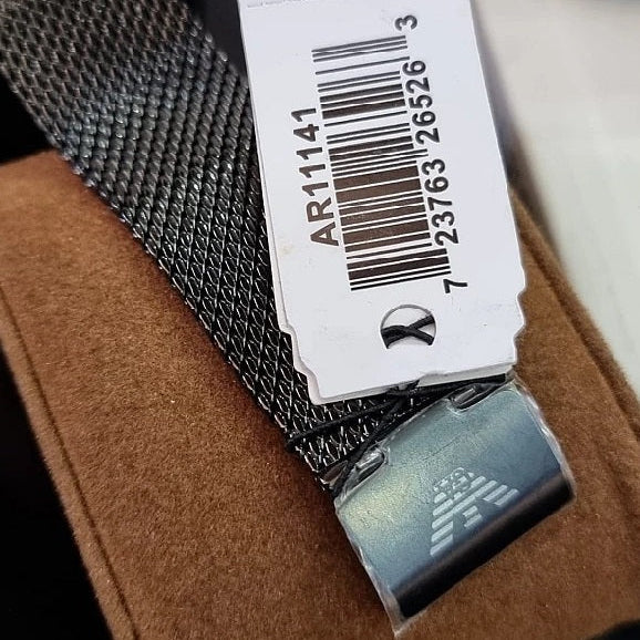 Emporio Armani AR11141 Aviator Men's Grey Mesh Watch