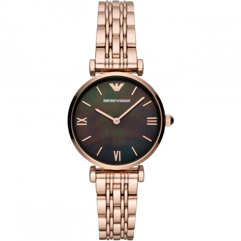 Emporio Armani AR11145 Gianni T-Bar Women's Rose Gold Watch