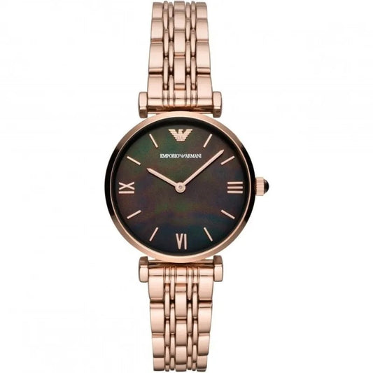 Emporio Armani AR11145 Gianni T-Bar Women's Rose Gold Watch
