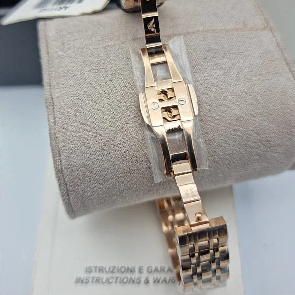 Emporio Armani AR11145 Gianni T-Bar Women's Rose Gold Watch