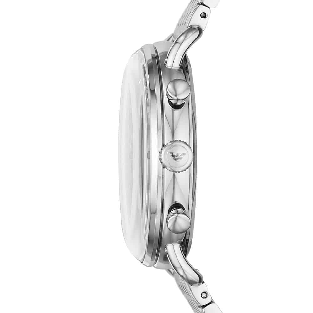 Emporio Armani AR11238 Aviator Men's Silver & Blue Watch