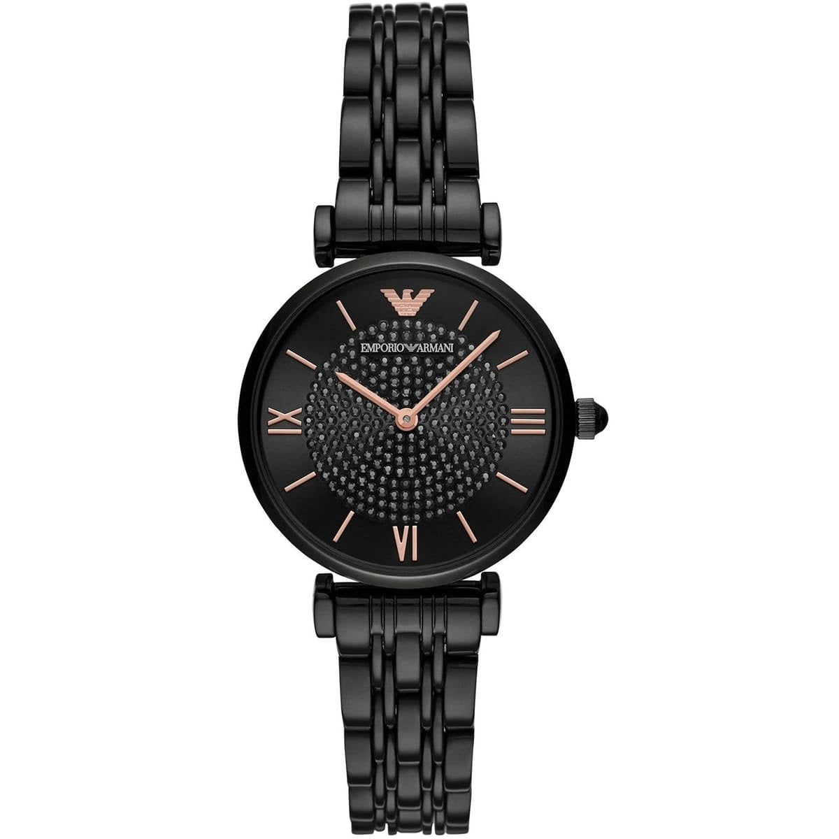 Emporio Armani AR11245 Gianni T-Bar Women's Black Watch