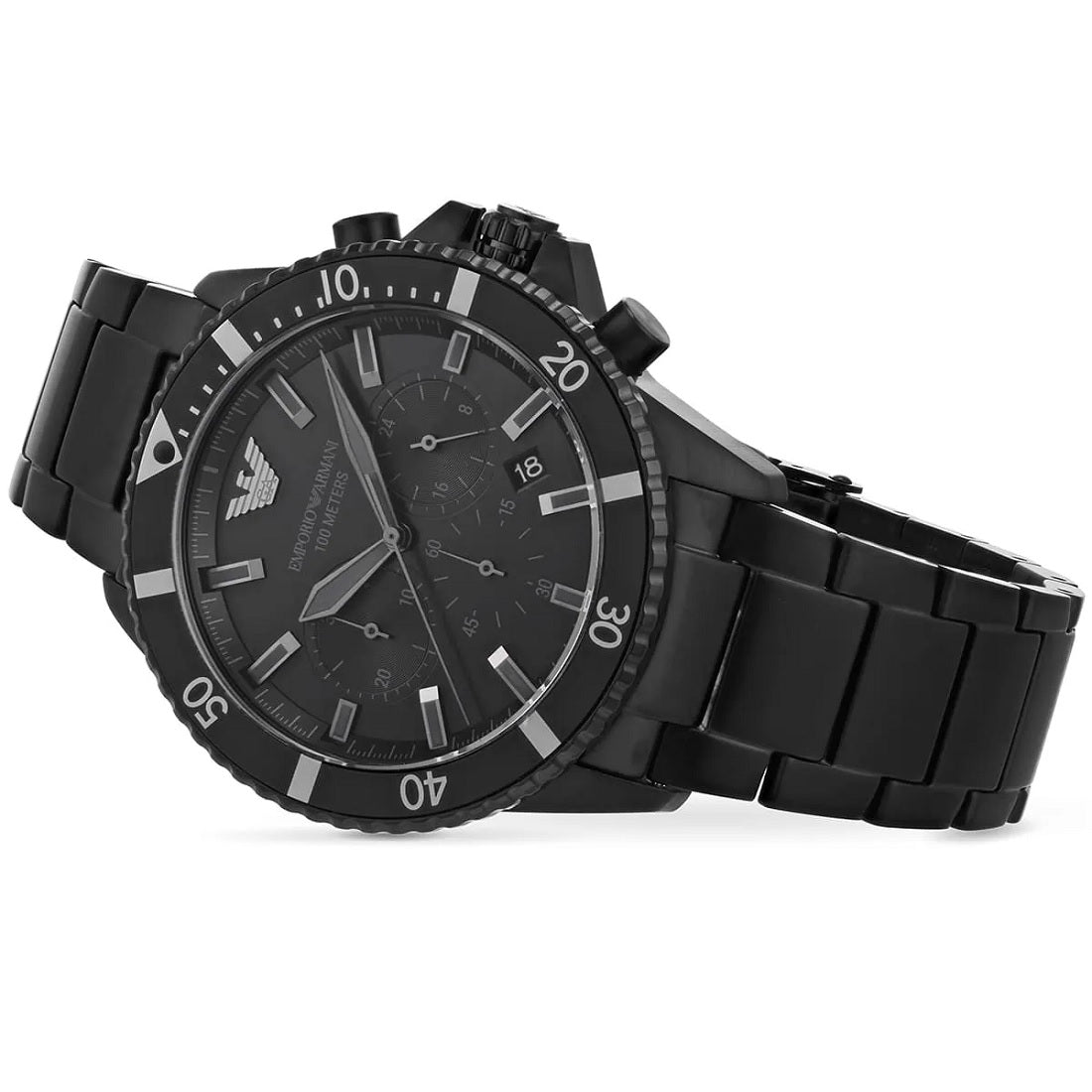 Emporio Armani AR11363 Men's Diver Style All Black Watch