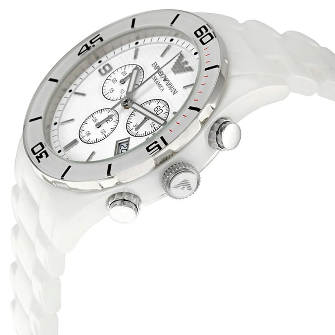 Emporio Armani AR1424 Leo Men's White Ceramic Watch