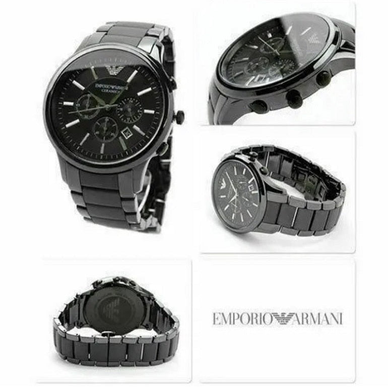 Emporio Armani AR1451 Renato Men's Black Ceramic Watch