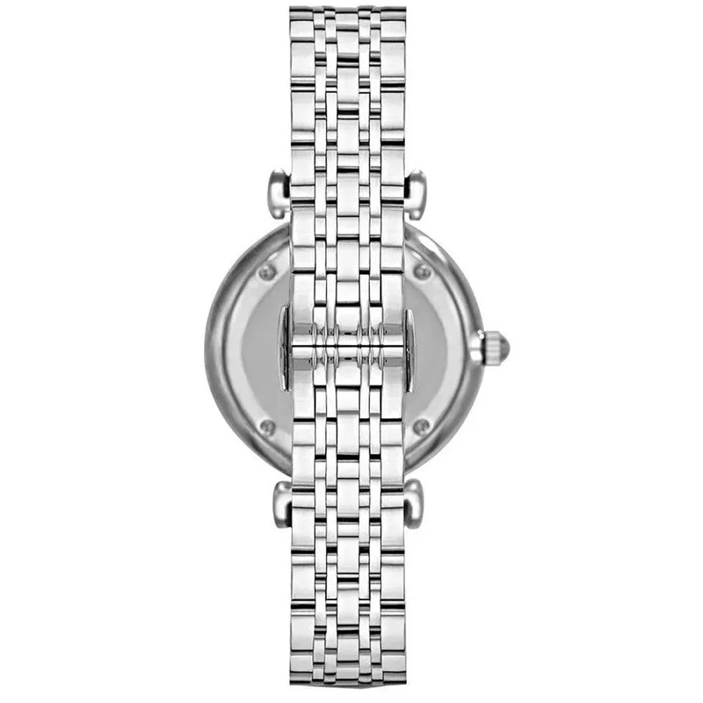 Emporio Armani AR1779 Gianni T-Bar Women's Silver & Pink Watch