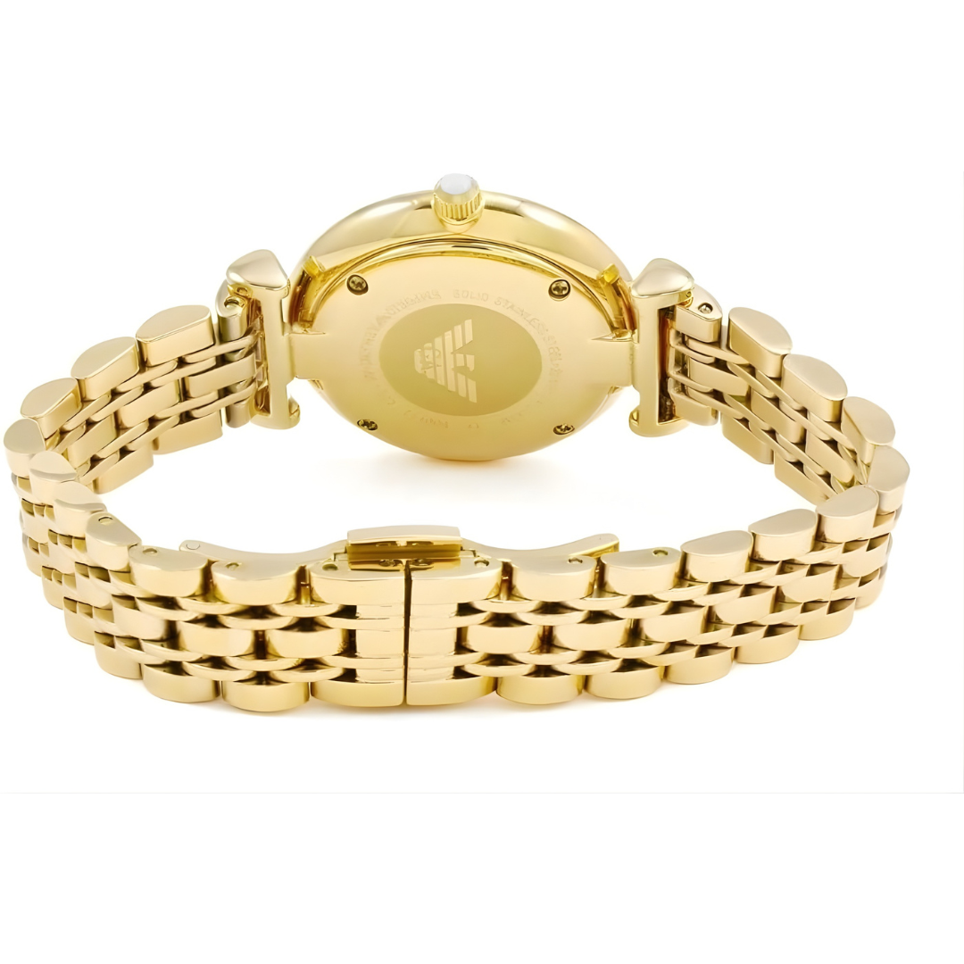 Emporio Armani AR1907 Gianni T-Bar Women's Gold Watch