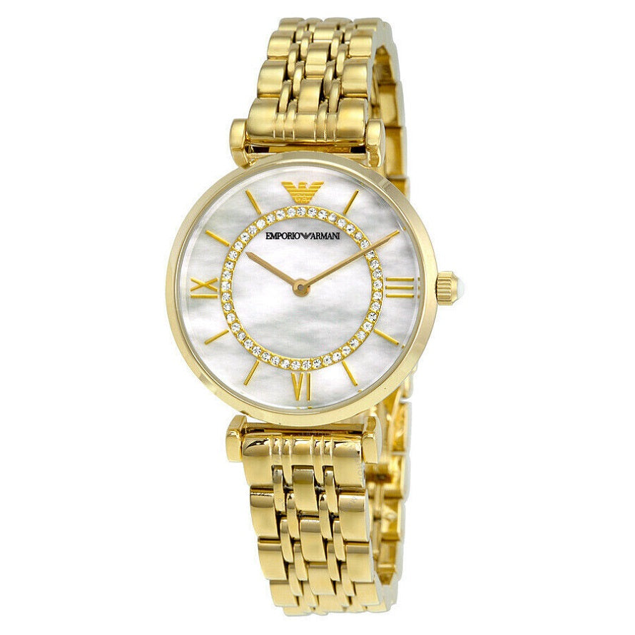 Emporio Armani AR1907 Gianni T-Bar Women's Gold Watch