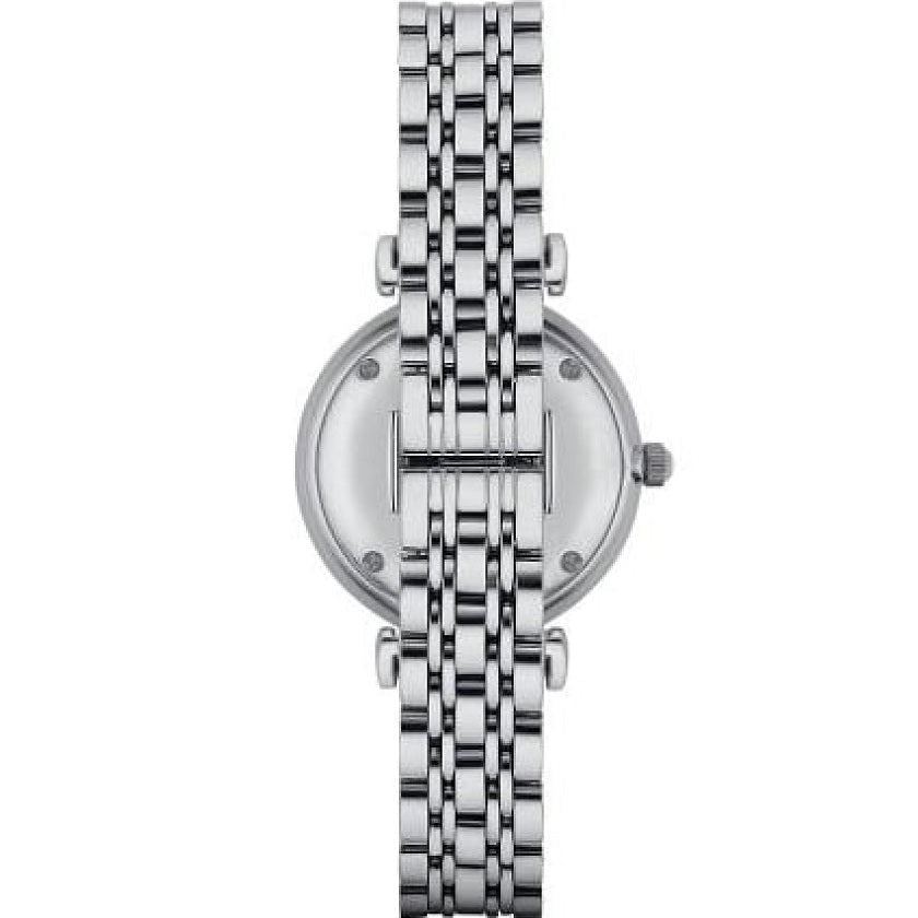 Emporio Armani AR1908 Gianni T-Bar Women's Silver Watch