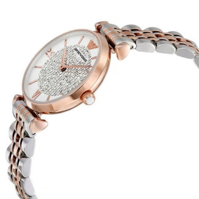 Emporio Armani AR1926 Gianni T-Bar Women's Two-Tone Watch