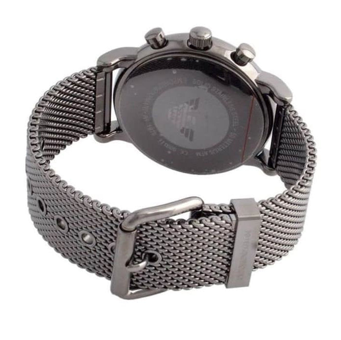 Emporio Armani AR1979 Luigi Men's Grey Mesh Watch