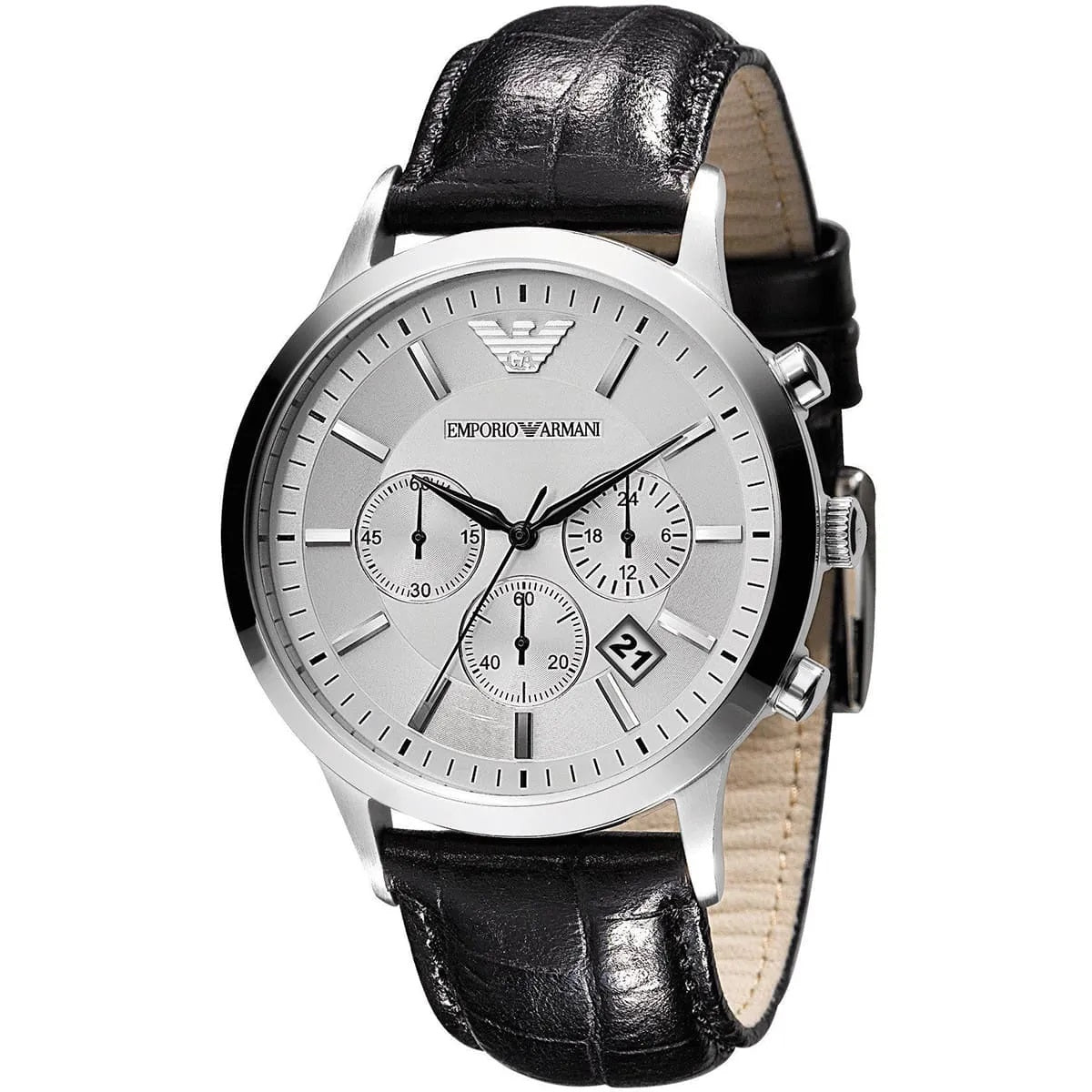 Emporio Armani AR2432 Classic Men's Silver & Black Watch