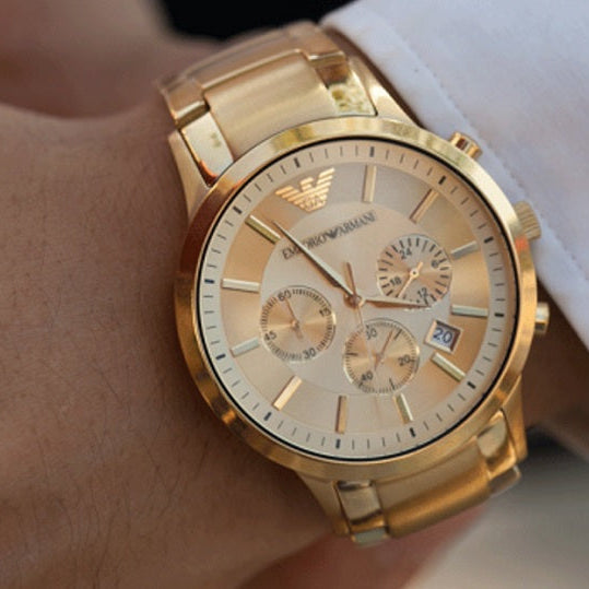 Emporio Armani AR2452 Renato Men's Rose Gold Watch