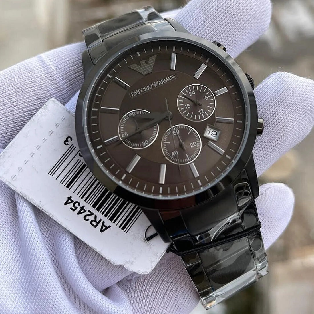 Emporio Armani AR2454 Renato Men's Gunmetal Grey Watch