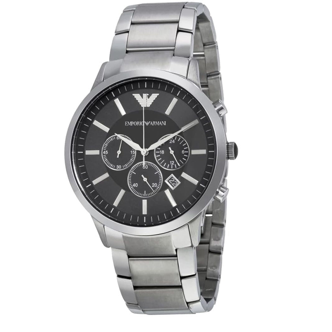 Emporio Armani AR2460 Renato Men's Large Silver Watch