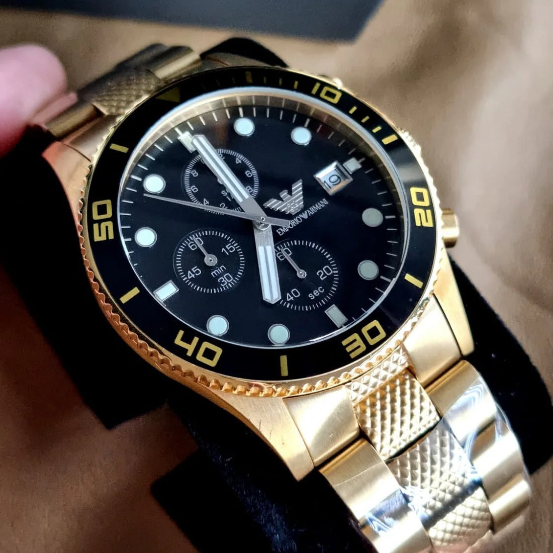 Emporio Armani AR5857 Classic Men's Gold Watch