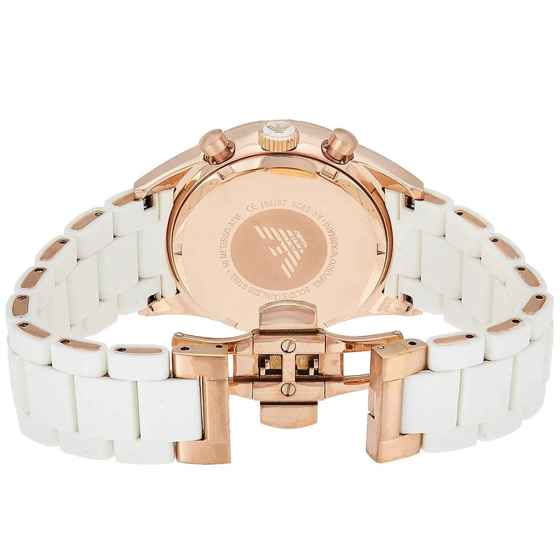 Emporio Armani AR5920 Sportivo Women's White & Rose Gold Watch