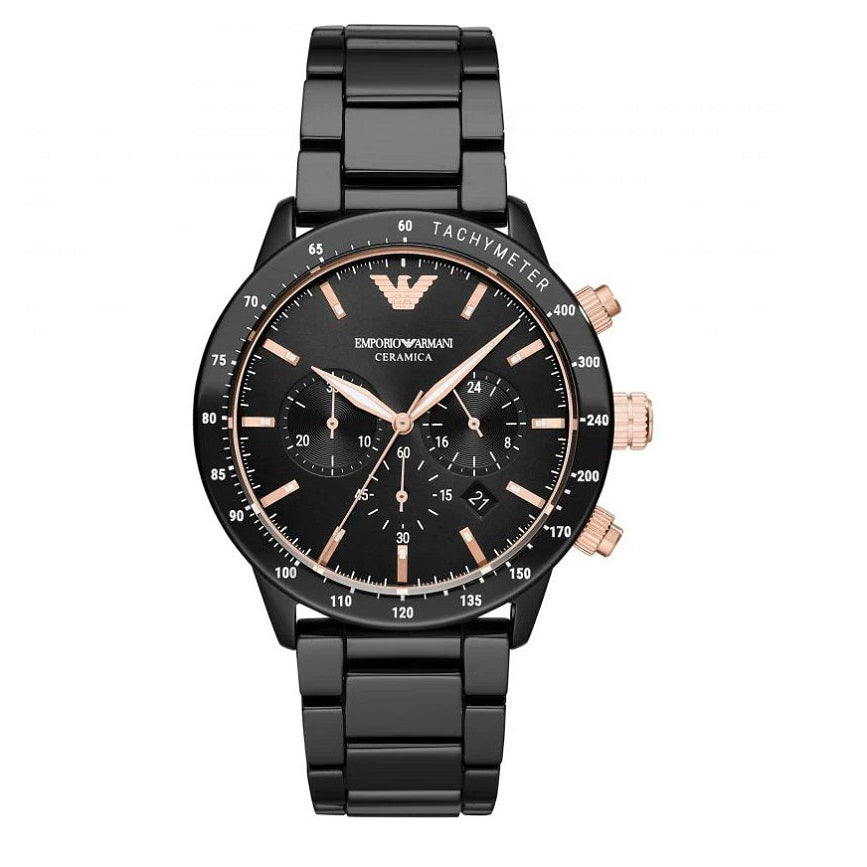 Emporio Armani AR70002 Men's Black Ceramic Watch