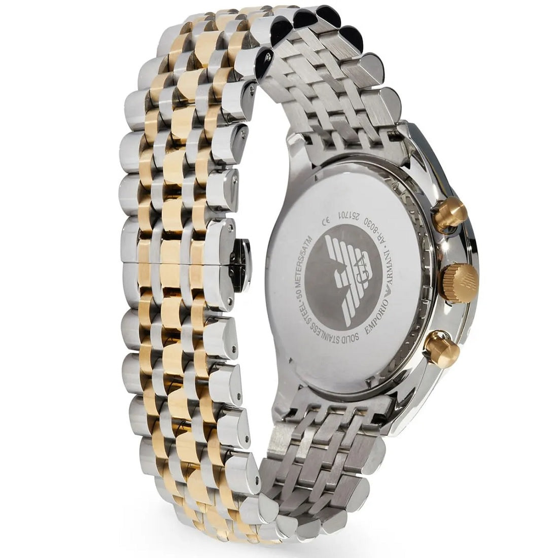 Emporio Armani AR8030 Tazio Men's Two-Tone Blue Watch