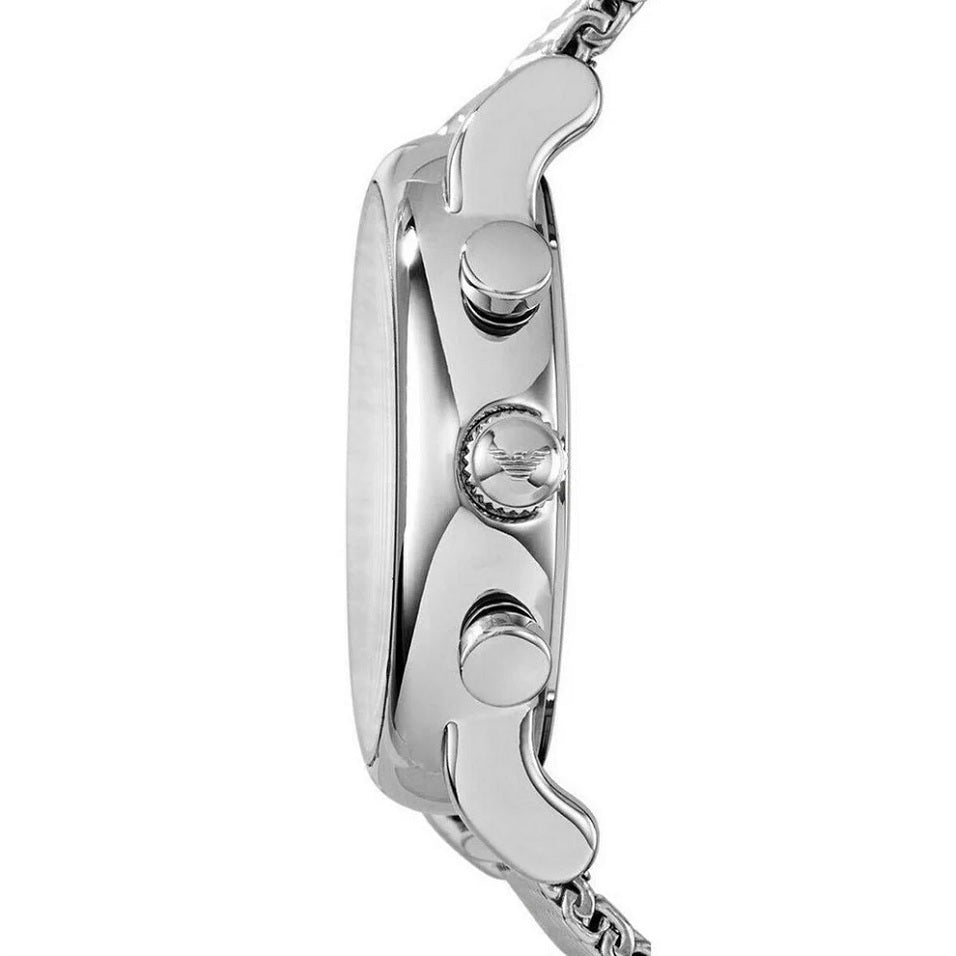 Emporio Armani AR1808 Luigi Men's Silver Mesh Watch