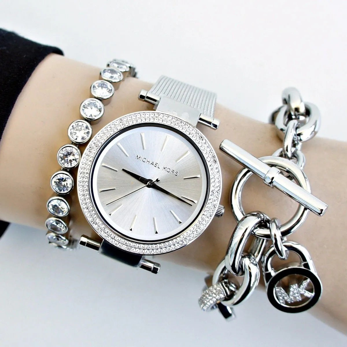 Michael Kors MK3367 Mini Darci Women's Silver Mesh Watch