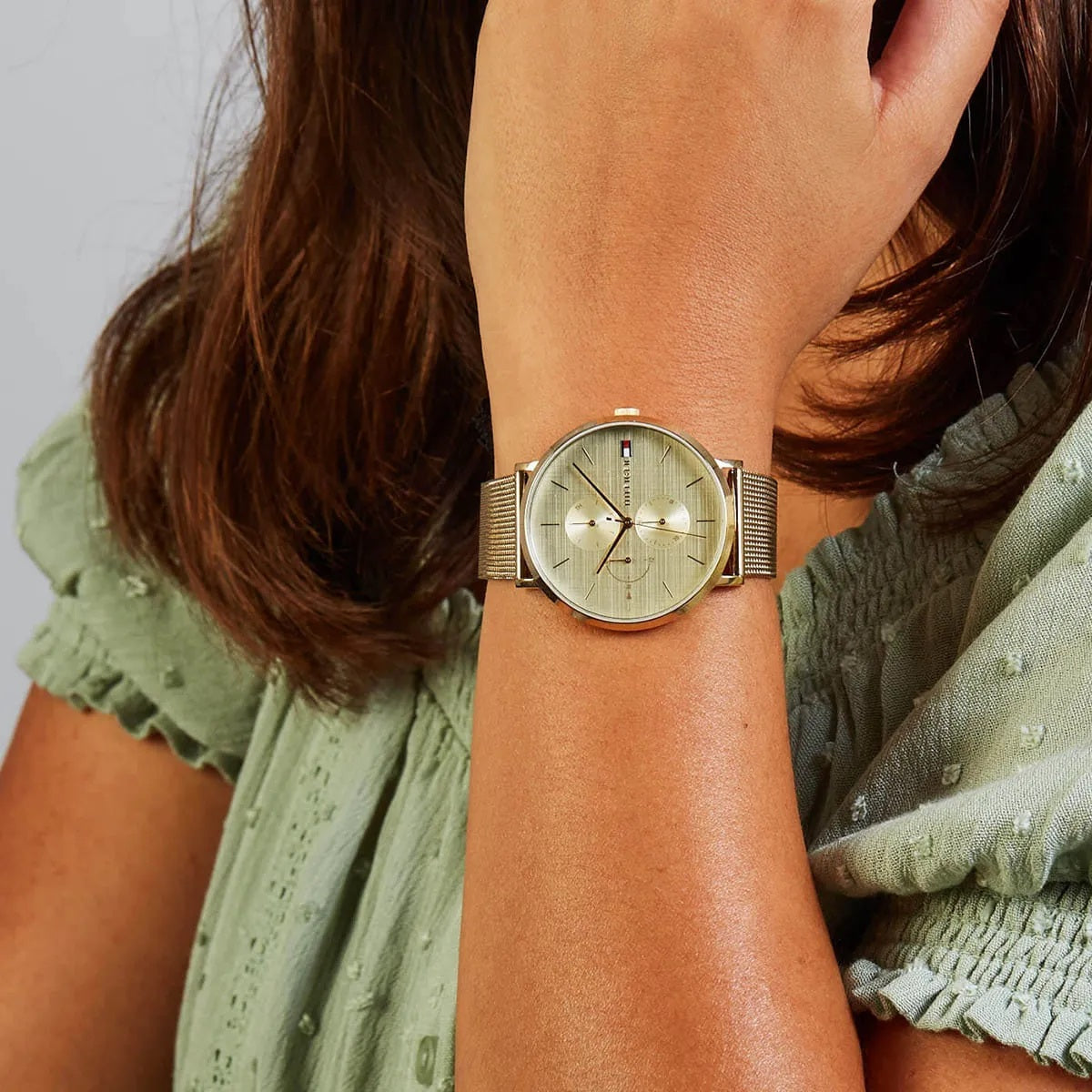 Tommy Hilfiger 1781943 Jenna Women's Gold Mesh Watch