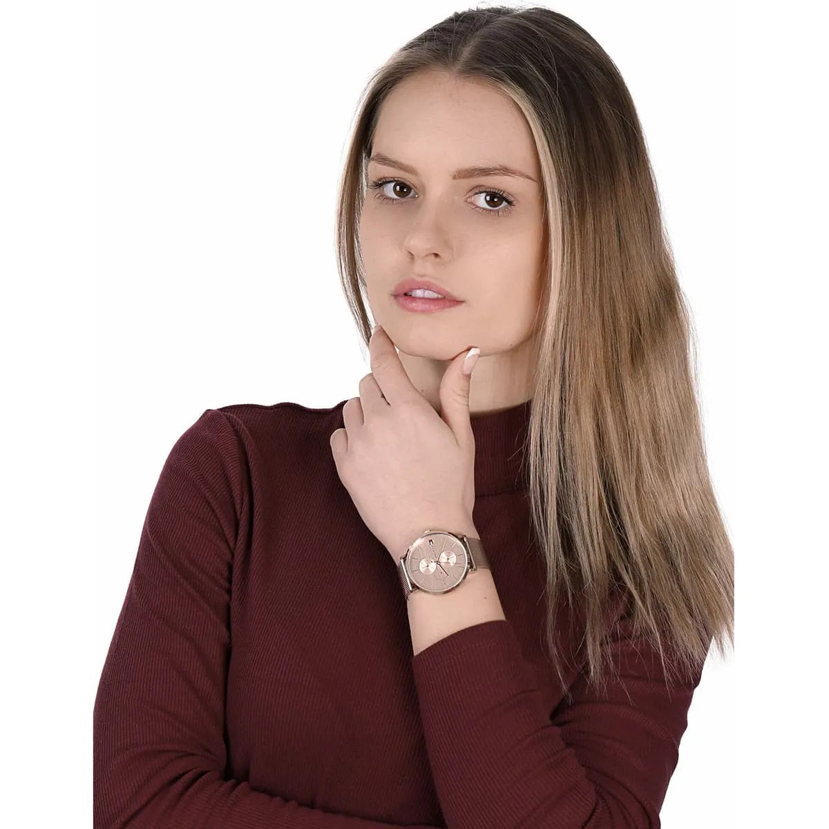 Tommy Hilfiger 1781944 Jenna Women's Rose Gold Mesh Watch