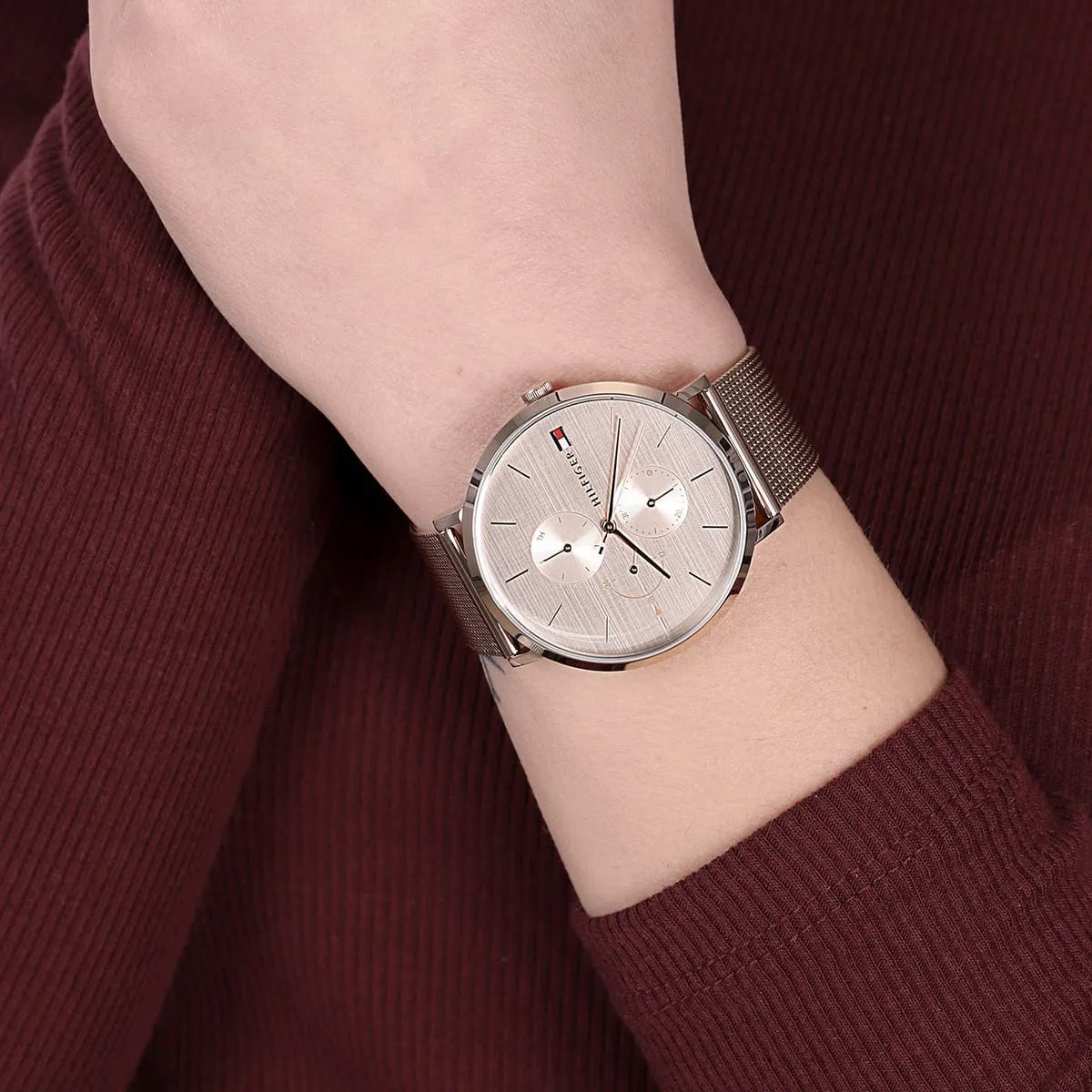 Tommy Hilfiger 1781944 Jenna Women's Rose Gold Mesh Watch