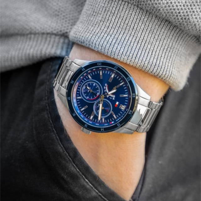 Tommy Hilfiger 1791640 Chase Men's Silver Watch