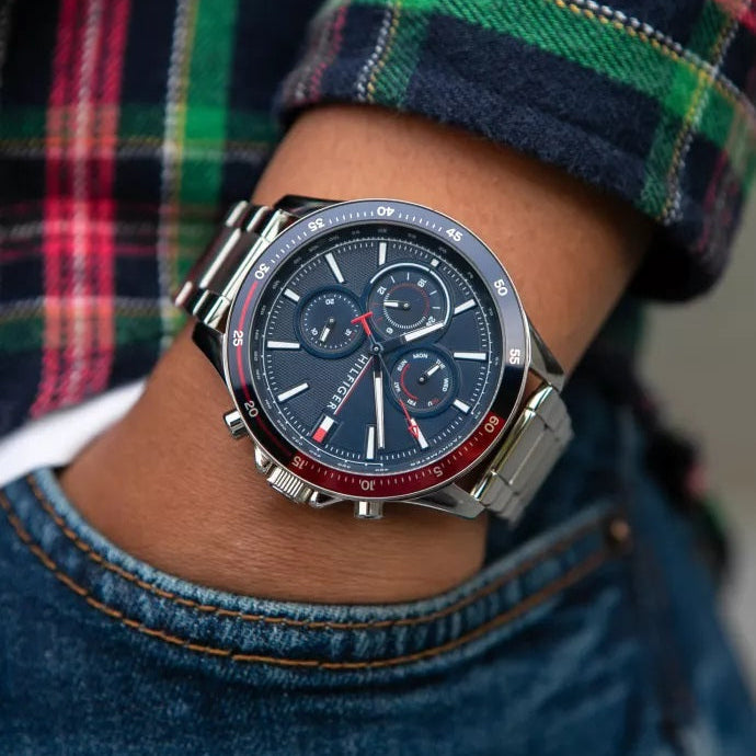 Tommy Hilfiger 1791718 Bank Men's Silver Watch